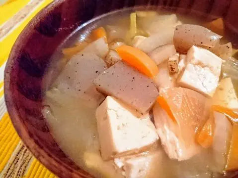 第三十九話　こんにゃくを使った郷土料理【関西編】　狸汁（たぬきじる）／奈良 その1